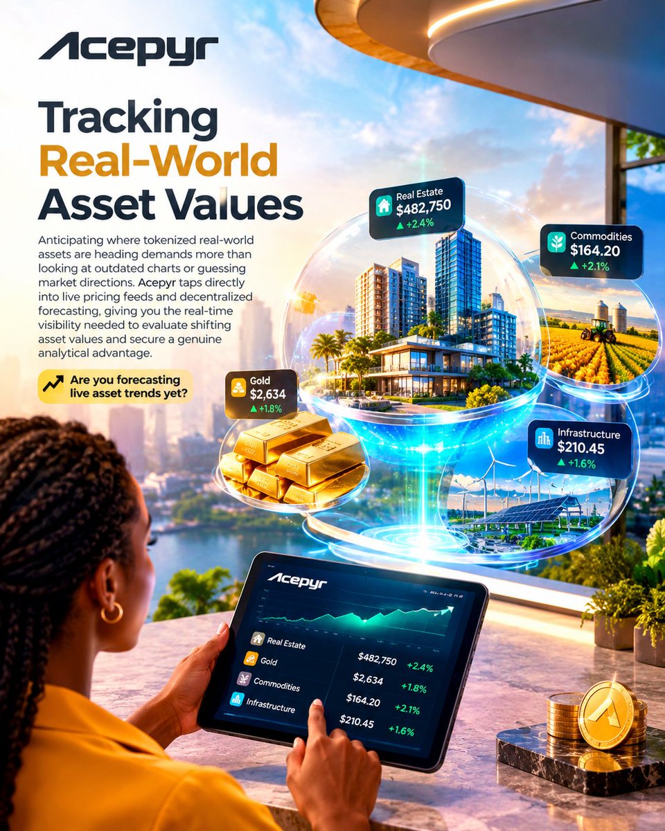Blissverse_'s tweet photo. 1/2
 - Tracking Real World Asset Values.

​Anticipating where tokenized real world assets are heading demands more than looking at outdated charts or guessing market directions. @acepyr taps directly into live pricing feeds and decentralized forecasting -
@base @predictdotfun https://t.co/vFFUSVT3pZ