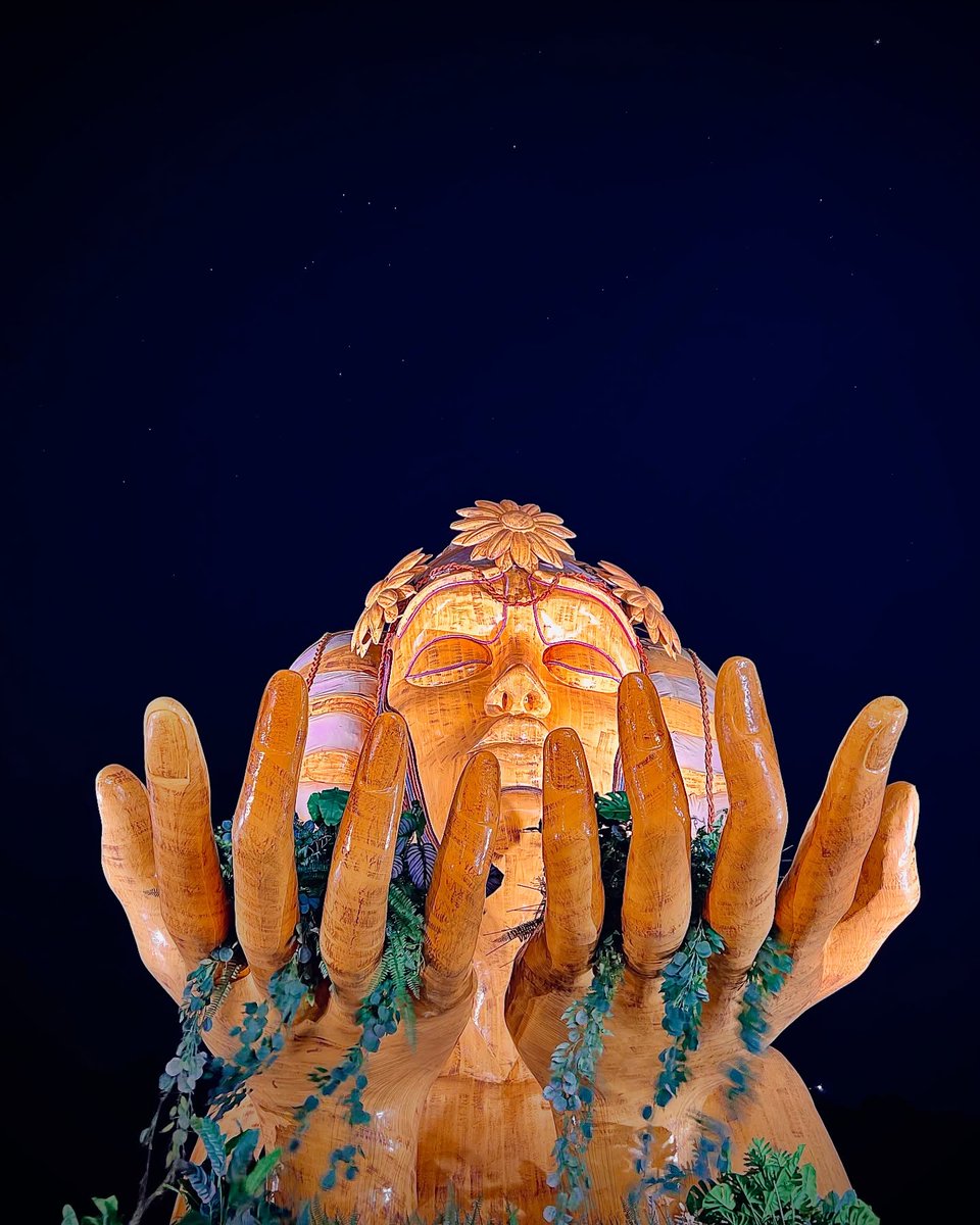 spacefraser's tweet photo. Moana beneath a magical dance of cosmic wonders. https://t.co/TzHJEFOoVC