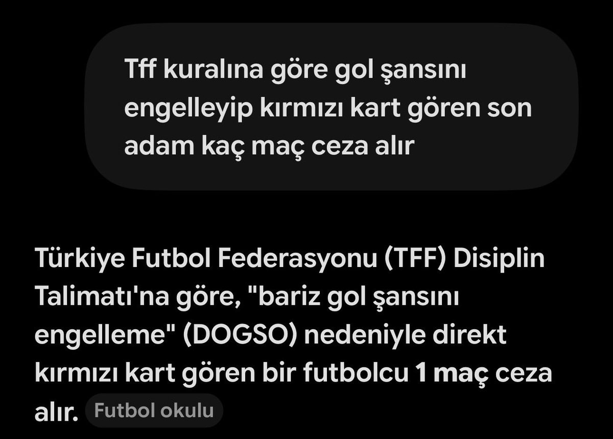 okanyildirim55's tweet photo. Tff kuralında yazıyor neyi tartışıyorsunuz anlamadım gerçi Fenerbahçe adil bi yönetim istemediği ve korktuğu için 2 maç ceza isterler tff de talimat ile 2 maç ceza verir mi verir https://t.co/Zb29Jkm5rI