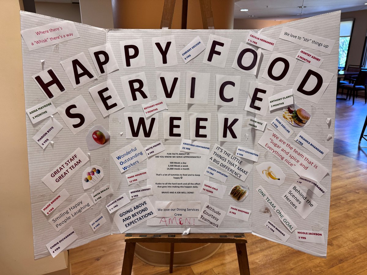 Nazhomeinc's tweet photo. This week, we celebrate the food service workers who keep our residents nourished and make mealtimes special. Thank you for bringing care to every meal! #NazarethHome #LifeAtNazarethHome #HealthcareFoodServiceWorkersWeek #CareInEveryMeal https://t.co/jG24cpn7tu