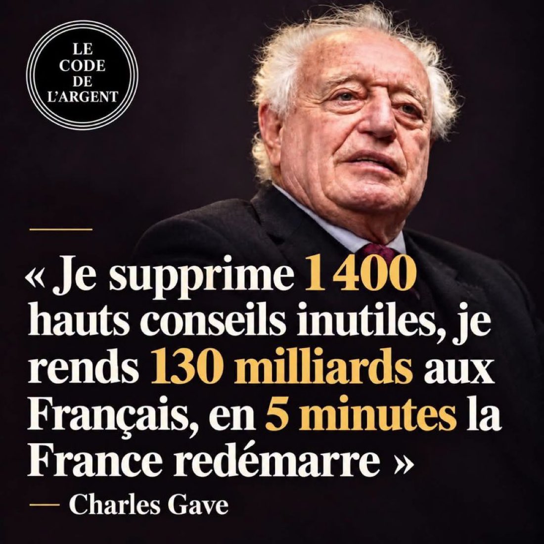 brivael's tweet photo. Charles gave serait un très bon ministre de l’économie. https://t.co/fRD5lgJhVv