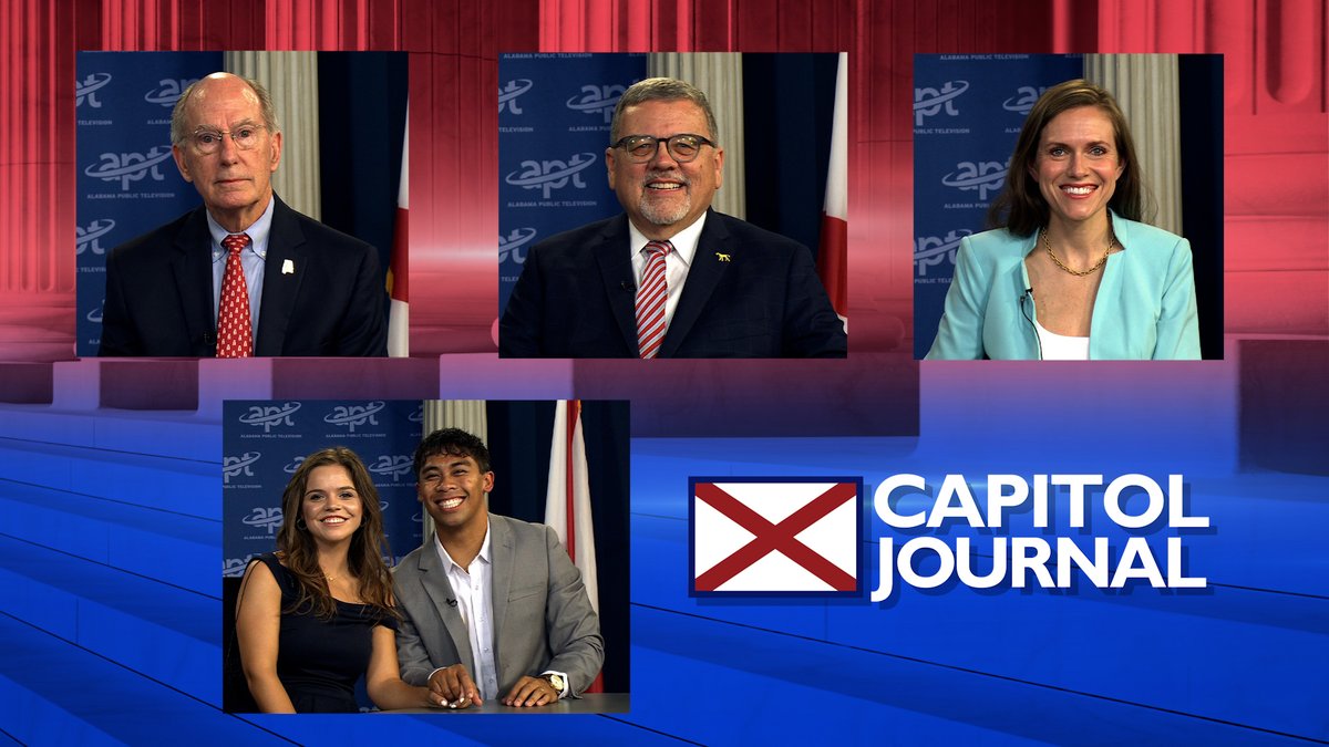 CapitolJournal's tweet photo. TONIGHT...
 
We're trying to reason with hurricane season as a category three storm bears down on Alabama. We'll talk with emergency officials about the latest preparations. The race for Alabama's 2nd congressional district is heating up, including over the airwaves. Alex Angle has that story. How to spend 200 million dollars meant for rural health care. Jeff Sanders reports on how state leaders are answering that question. And Randy Scott continues his reporting on the impact of fuel prices, this time on the agriculture industry. 
 
Joining us in studio this week... 

State Treasure Young Boozer makes his case for reelection as the Republican nominee (Democratic nominee was last week). And we'll get into the race for Alabama Secretary of State talking to Democratic Nominee Wayne Rogers and Republican Nominee Caroleene Dobson. 
 
And a special treat this week. Two Alabama natives competing on The Amazing Race, Daisha Wilks and Dalton Hamby, join us to talk about their experience - and share some exciting news. 
 
That's tonight at 7:30 on Alabama Public Television!