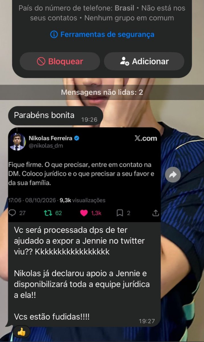 tokkibr_'s tweet photo. E ela só comprova o que falamos sobre as ameaças.

Não adianta ameaçar, Jennie! Continuaremos com a nossa verdade e apoiando o que realmente importa. https://t.co/G1HbPjTEED