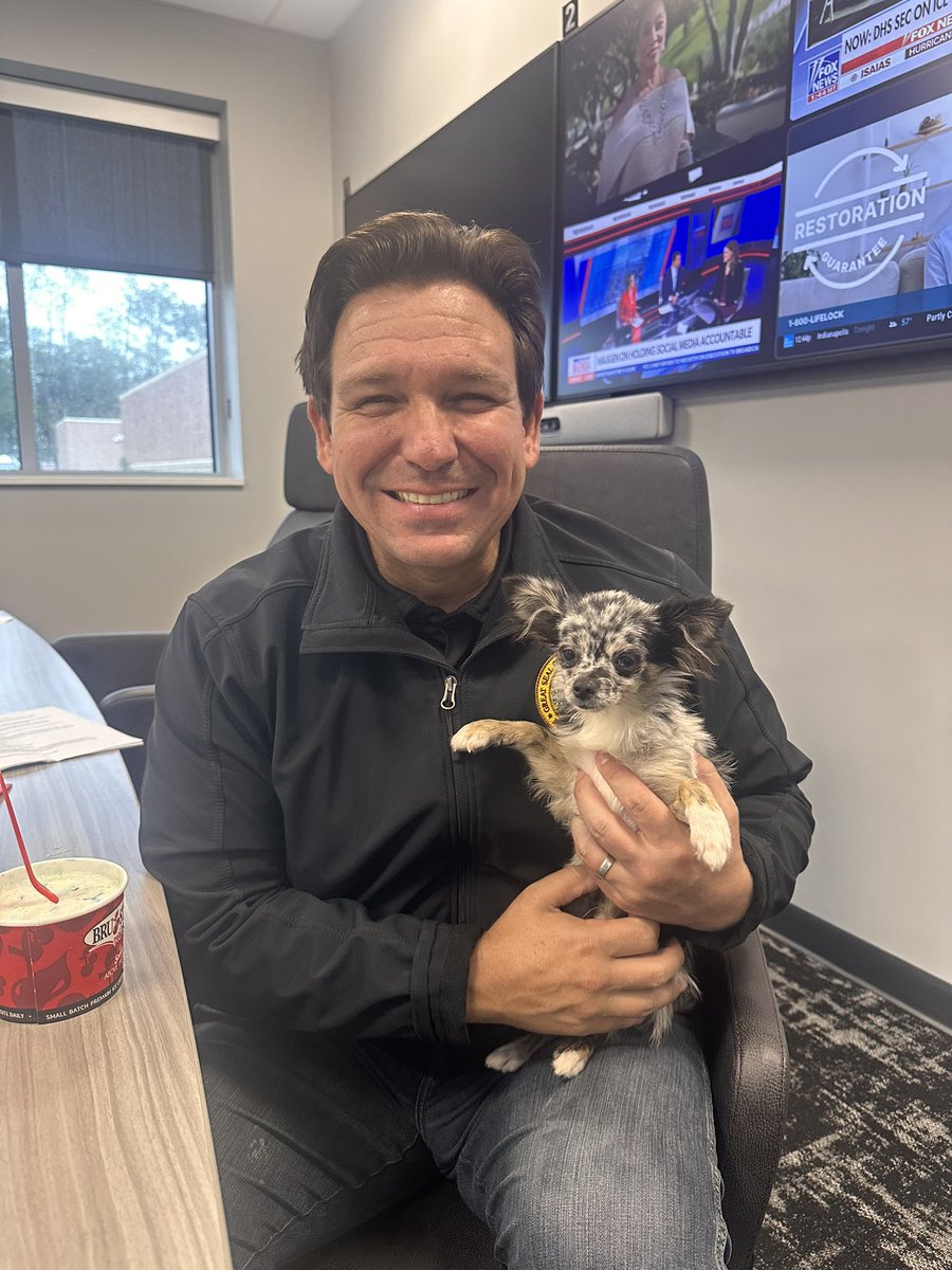 GovGoneWild's tweet photo. Governor Ron DeSantis says protect your pets during Hurricane Isaias. If you need to evacuate there are plenty of pet friendly hurricane shelters around. Don’t leave your pets behind! @GovRonDeSantis @RonDeSantis https://t.co/eo78AY0OT2