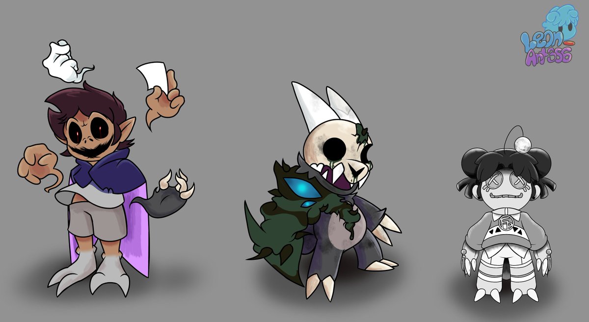 Leon_art356's tweet photo. Alright, here are the finished ones. The trio of killers from Outcome Memories but Owl mix, along with each of their biographies
I hope you like them.
 #outcomememories #execommunity #sonicexe #TheOwlHouse https://t.co/PnSLwdHjQ3