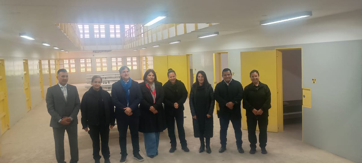 PPNArg's tweet photo. 🔎 Autoridades de la PPN realizaron una recorrida por el Centro Penitenciario de Máxima Seguridad (CEMAX) de Córdoba y los nuevos módulos de alojamiento del complejo carcelario N° 1, incluido el módulo 3 destinado a personas privadas de la libertad de alto perfil. https://t.co/N4UTBAAyoy