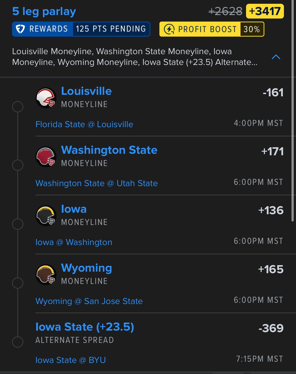 NuklearBetz's tweet photo. Friday Frenzy ‼️‼️😈🔒💰🔥 #Fanduelparlays #CFBBet #cfb #CFB #ParlayWin #Parlay @Playbook @FanDuelSports https://t.co/pmUlfNFxWN