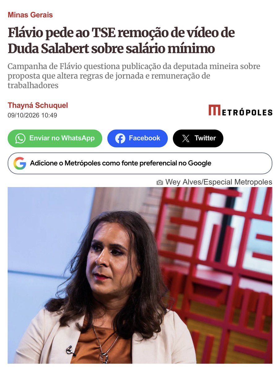 DudaSalabert's tweet photo. Óbvio que não vou deletar ! E repito : PEC assinada pelo Flávio Bolsonaro quer acabar com salário mínimo no Brasil https://t.co/ARTWULFUhx