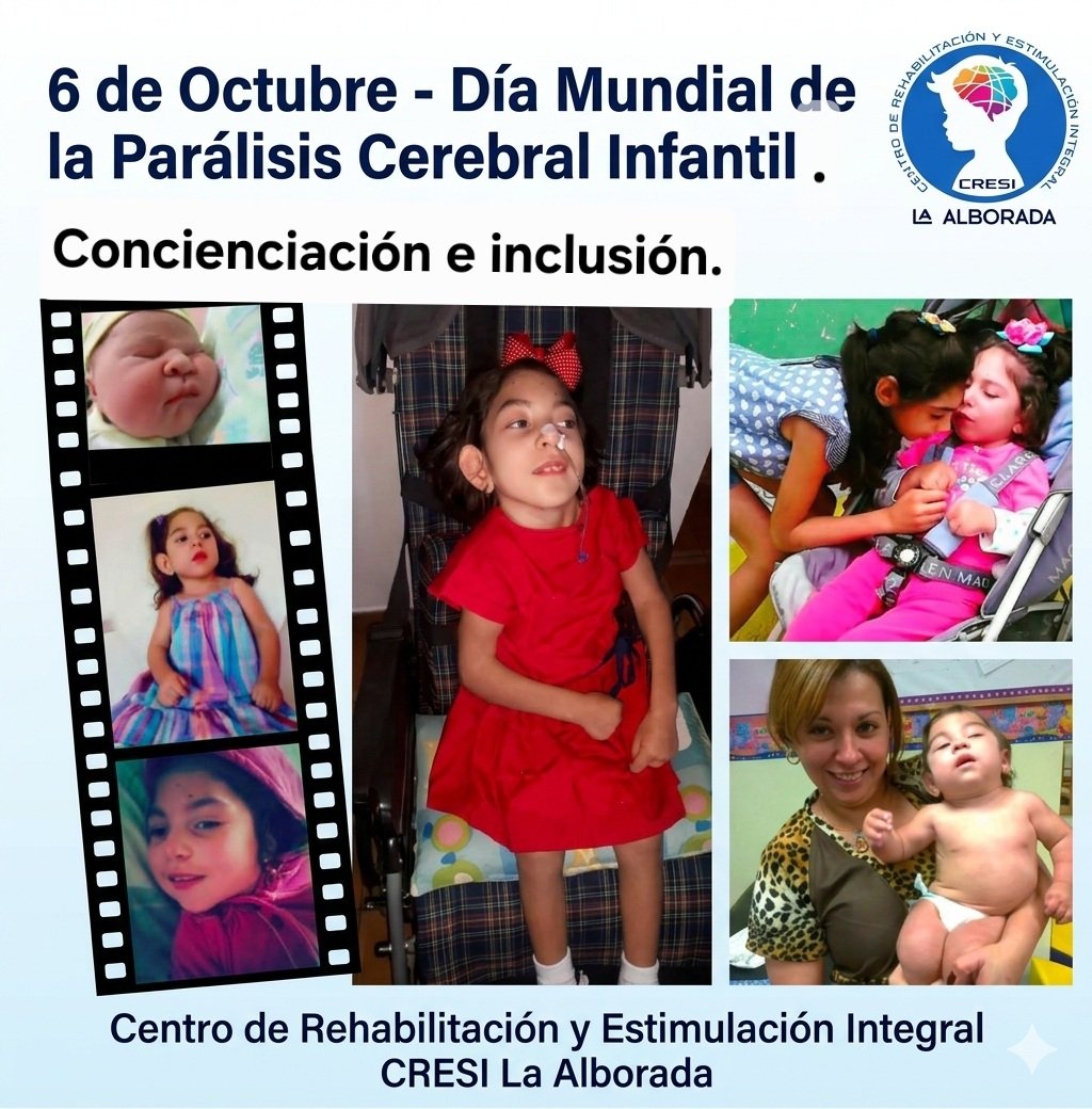 cresilaalborada's tweet photo. 6 de octubre,  Día Mundial de la PCI.
Una efeméride que tiene como objetivo, concienciar a la sociedad sobre la discapacidad motora más común en la infancia, afecta a  millones de personas,
asi como, promover respeto y tolerancia y así procurar un mundo mas accesible e inclusivo. https://t.co/hKGOzPTAq6