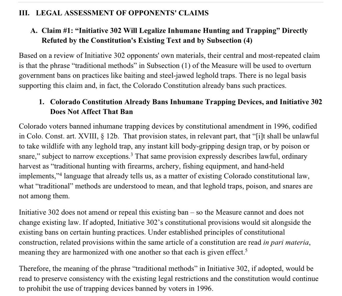 LHilgemann's tweet photo. @AltitudeNEthics Trapping stays banned.  Your entire premise is incorrect.

#VoteYeson83 https://t.co/n6qSu5CnRl