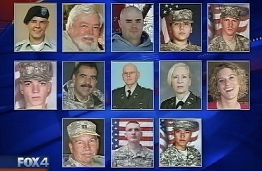 BigFish3000's tweet photo. These are the victims of the Fort Hood shooter 17 years ago. The headlines never mention them. https://t.co/2oXr4B6pzO