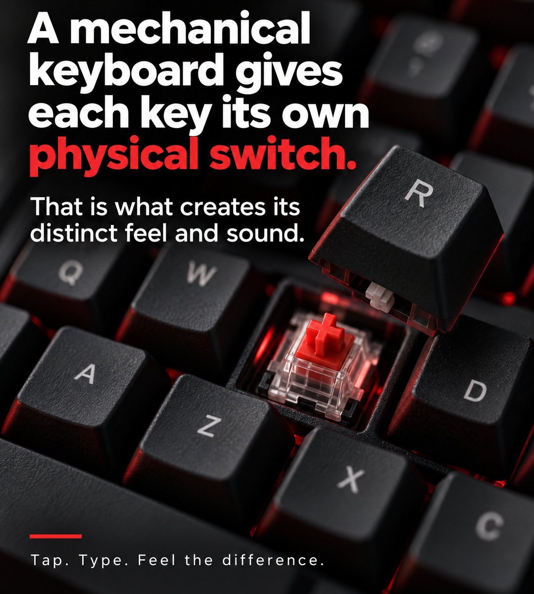 Facts_residence's tweet photo. ⌨️ EVERY KEY HAS ITS OWN PERSONALITY! 🔥
Ever wondered why mechanical keyboards sound so satisfying? 👀
Unlike regular keyboards, mechanical keyboards use individual physical switches beneath each key.
#TechFacts #MechanicalKeyboard #KeyboardLovers #DidYouKnow
#facts_residence https://t.co/YsdIBwvEf8