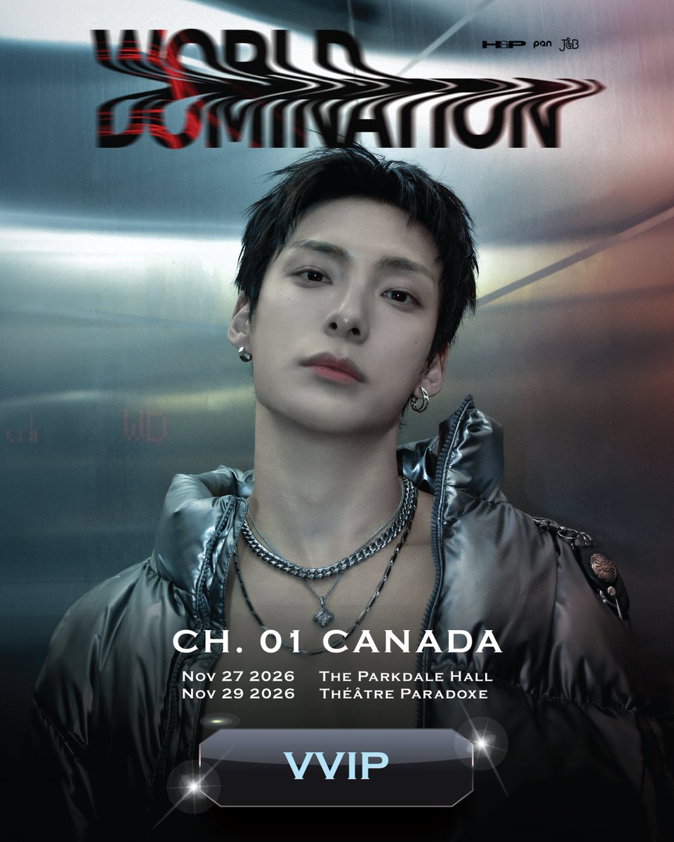 JNBCANADA's tweet photo. 👑 JUNHEE  WORLD DOMINATION 
CH.01 CANADA

VVIP PACKAGE | CAD $189

Early Bird ends October 17, 2026.
Get yours before the price goes up!

Enjoy an unforgettable fan experience with JUNHEE!

VVIP BENEFITS 
✍️ Fan Sign (Official Poster or Album Cover)
📸 Group Photo with JUNHEE (Up to 8 Fans per Group)
🎤 Soundcheck Session
🤝 Hi-Touch
🎟️ Exclusive VVIP Wristband
⭐ Priority Entry (After Platinum Entry)

🇨🇦 TORONTO — NOVEMBER 27, 2026
🇨🇦 MONTREAL — NOVEMBER 29, 2026

TICKETS ARE ON SALE NOW
🌐 https://t.co/BwzNbRpUer

#JUNHEE #WorldDomination #JUNHEEinCANADA