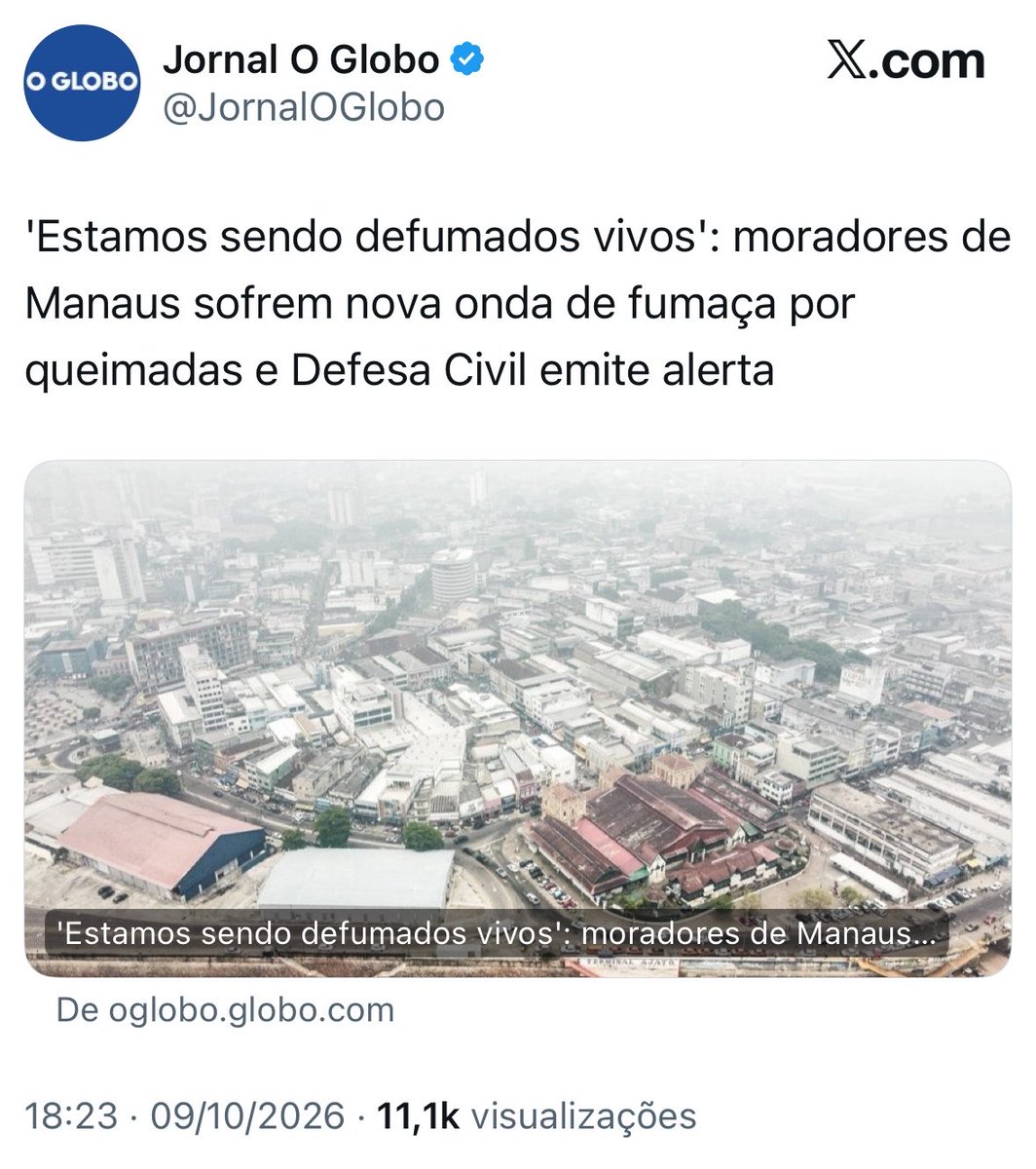 ViniciusRJ0's tweet photo. 🔥 ABSURDO

LULA ESTÁ QUEIMANDO A AMAZÔNIA E DEFUMANDO AS PESSOAS!!!

LULA É RETROCESSO DO BRASIL https://t.co/lZARdOMYGX
