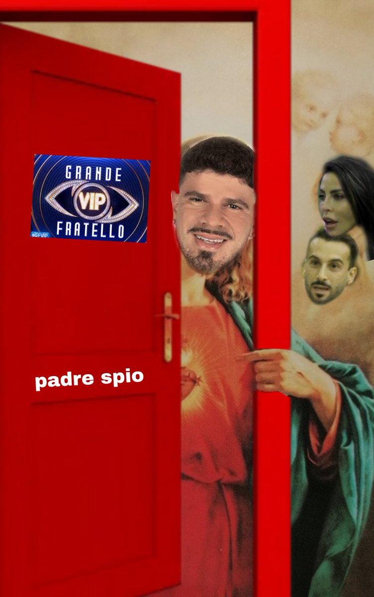 MarcoRiondino's tweet photo. Da Santo a Danto padre spio colpisce ancora #gfvip #GFVIP #Padrespio @GrandeFratello https://t.co/PNr9SCIqK9