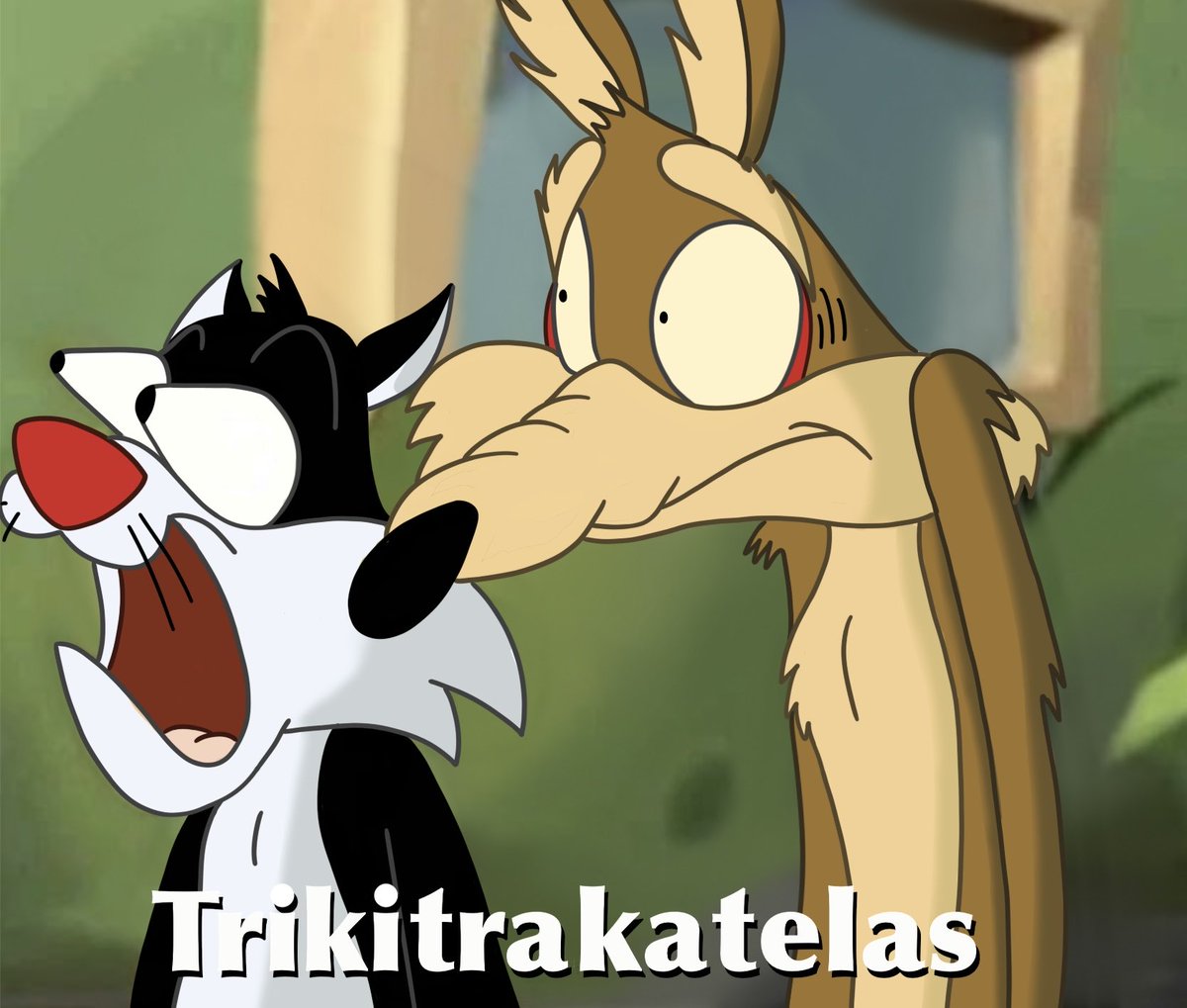 KaryMichelleV13's tweet photo. Unos curis que hice de estos dos que sufren a cada rato🥺🥺
#looneytunes #wilecoyote #silvestre https://t.co/iGaWcNxTKL