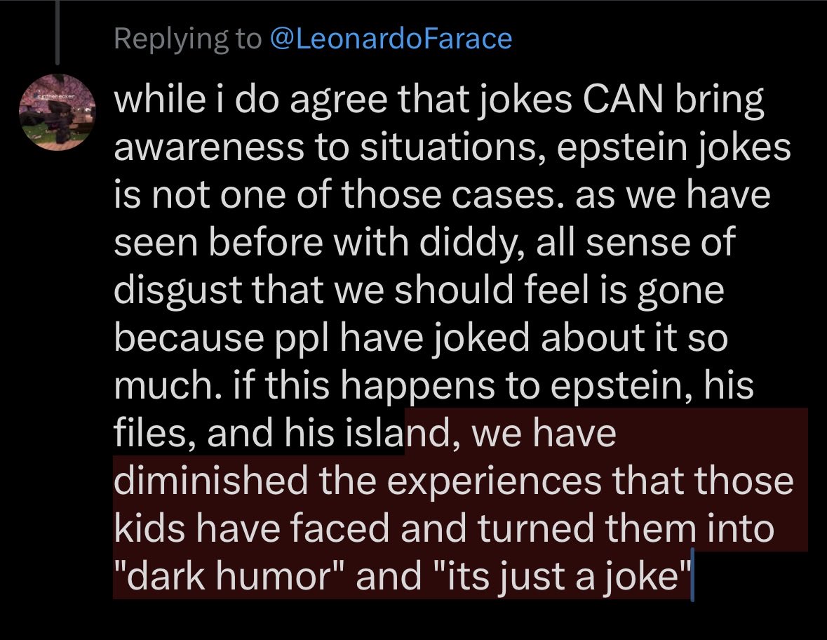 issaalt_'s tweet photo. @LeonardoFarace im not saying that jude should be cancelled, but he doubled down and said that it was okay to make jokes like that without educating himself and trying to be empathetic towards everyone who has experienced SA. people are allowed to hate him just as people are allowed to like him https://t.co/UH9F0OLFBr