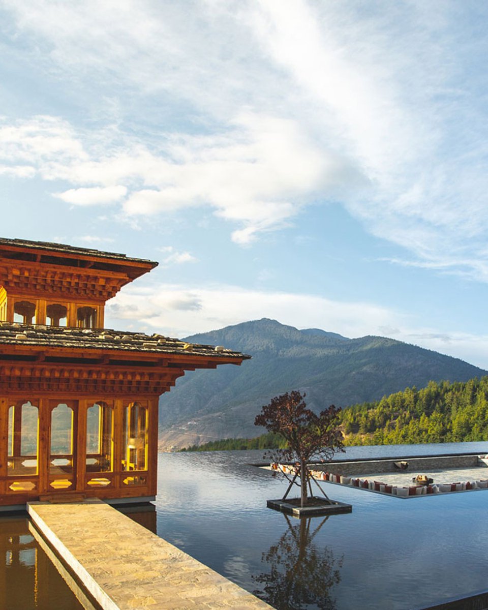 CordialRocha's tweet photo. Six Senses Thimphu, the “Palace in the Sky, ” blends dzong-inspired grandeur, misty valley views, soulful wellness and starlit dining for an unforgettable Bhutanese escape. https://t.co/uMvaF2oIDZ