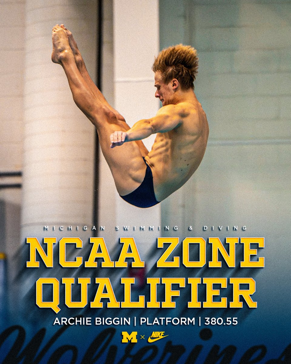 umichswimdive's tweet photo. Three Wolverines qualify for NCAA Zones!

#GoBlue https://t.co/9GNgs2KvIK