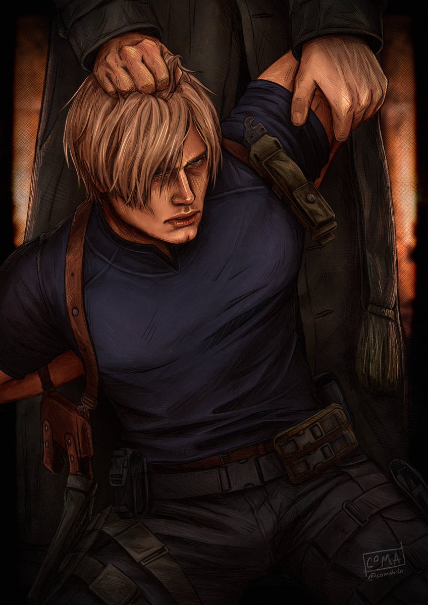 comabite's tweet photo. Pitiful little lamb. Your suffering can end..

#LeonKennedy #ResidentEvil  #ResidentEvil4 #RE4Remake https://t.co/qnbDR3rJmx