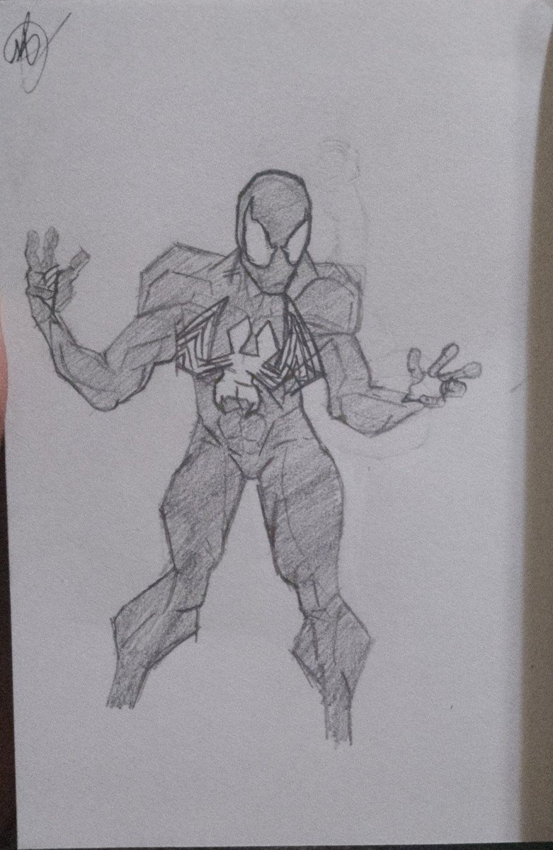 Maha____014's tweet photo. Real artist wouldn't skip please help me reach 100 likes

#spiderman #marvel #art #sketch
#sympiote #comics https://t.co/mMWRZdatNE