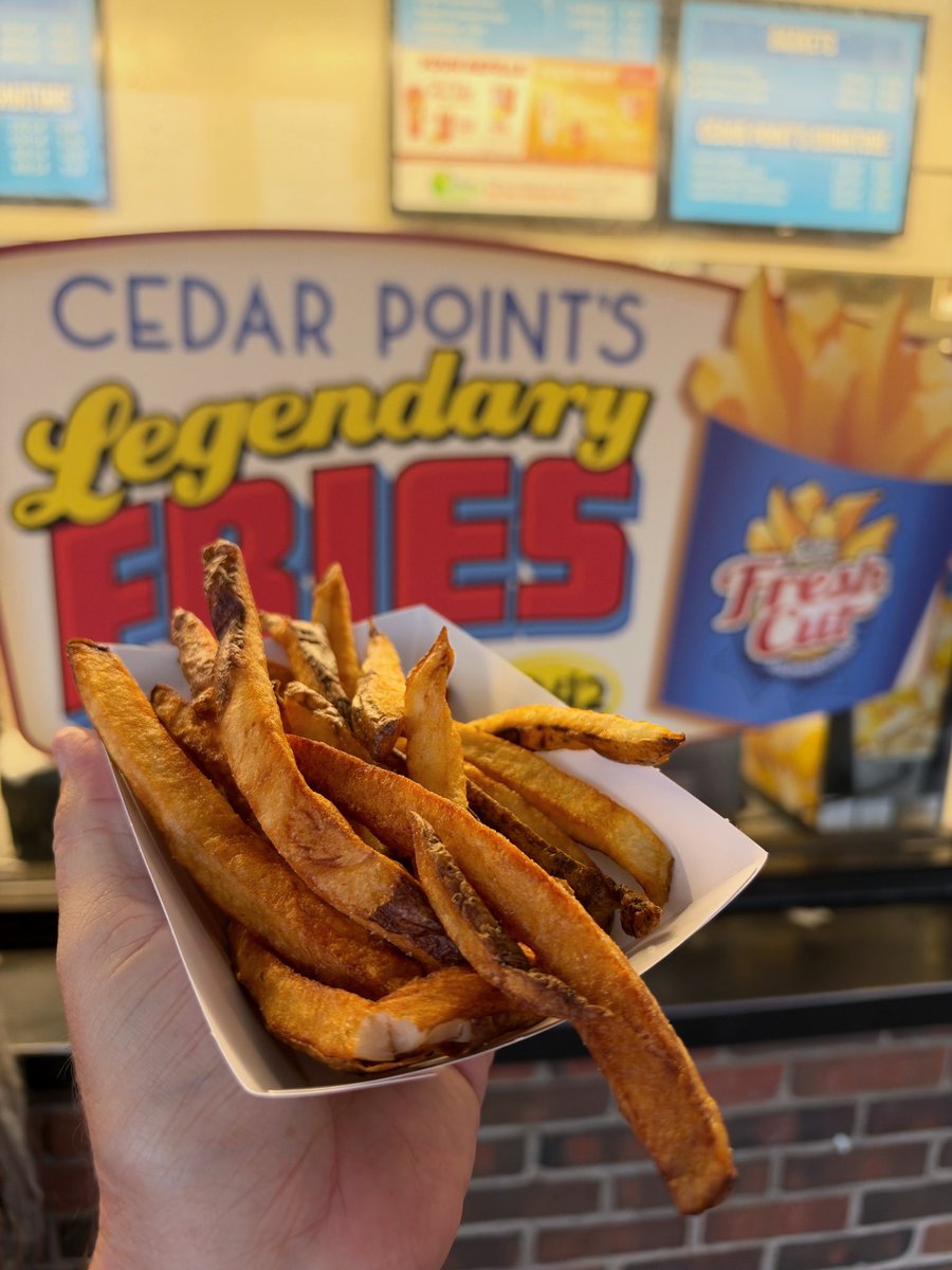 thrillgeek's tweet photo. You can’t go to @cedarpoint without getting some of their LEGENDARY fresh cut fries! 🤤 🍟 https://t.co/QjIeggLOxo