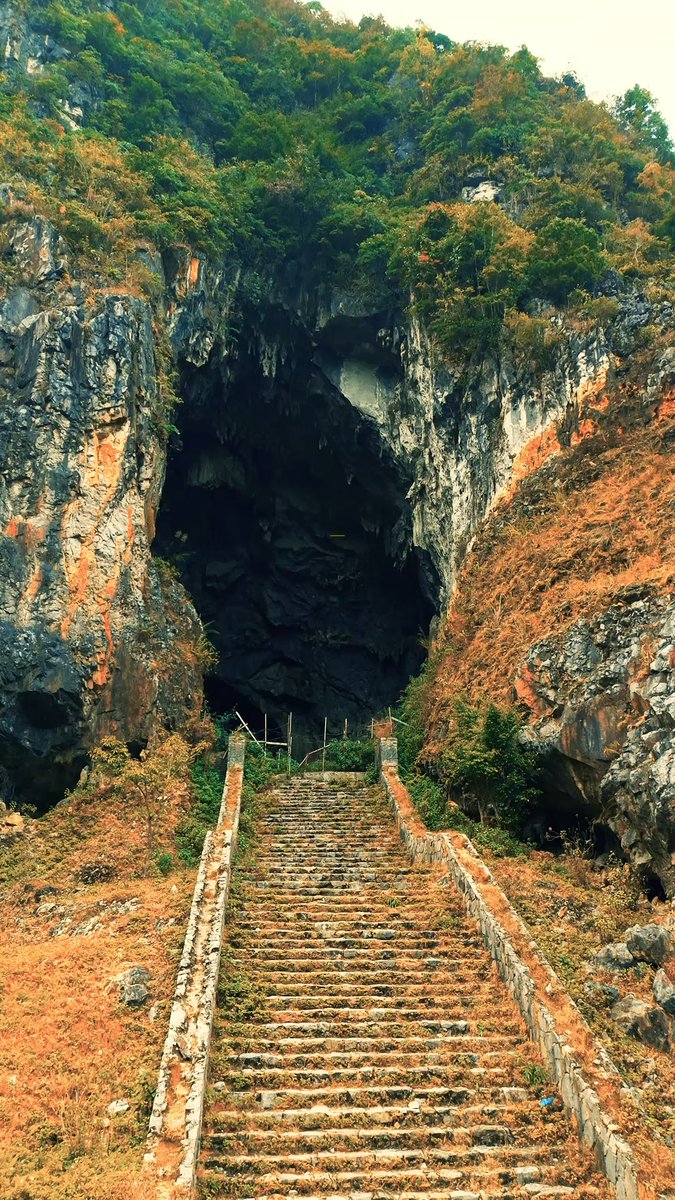 chuigonzales's tweet photo. Hidden in Ha Giang’s Dong Van Karst Plateau, Ta Lung Cave stretches nearly 1 km, with ceilings up to 50 meters high. Its ancient stone formations reveal millions of years of geological history. https://t.co/Zkgbsw45tR