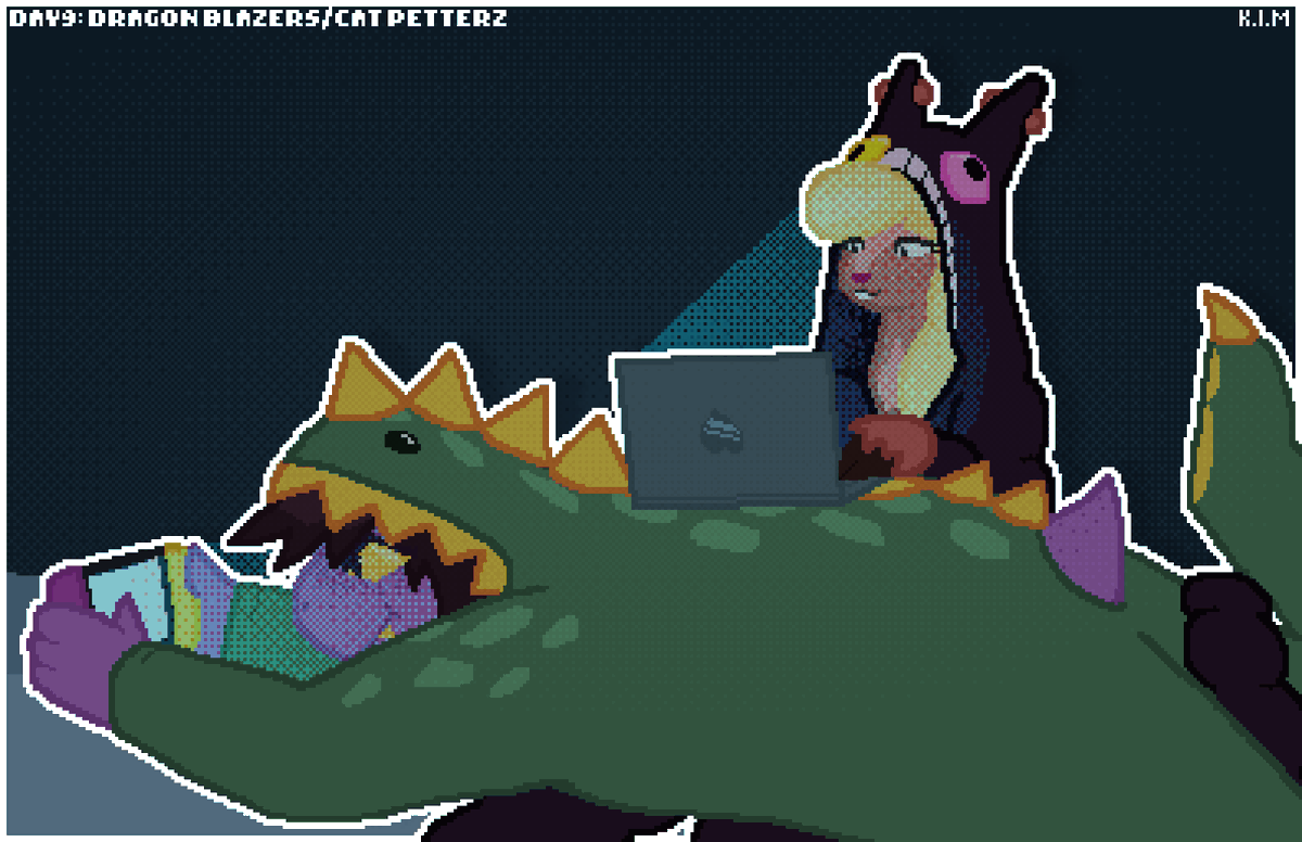 MangleLover98's tweet photo. (Slightly late) Day 9: Dragon Blazers / Cat Petterz
#Deltarune #UTDR #Suselle #Suselletober https://t.co/hMR7xSMDnf