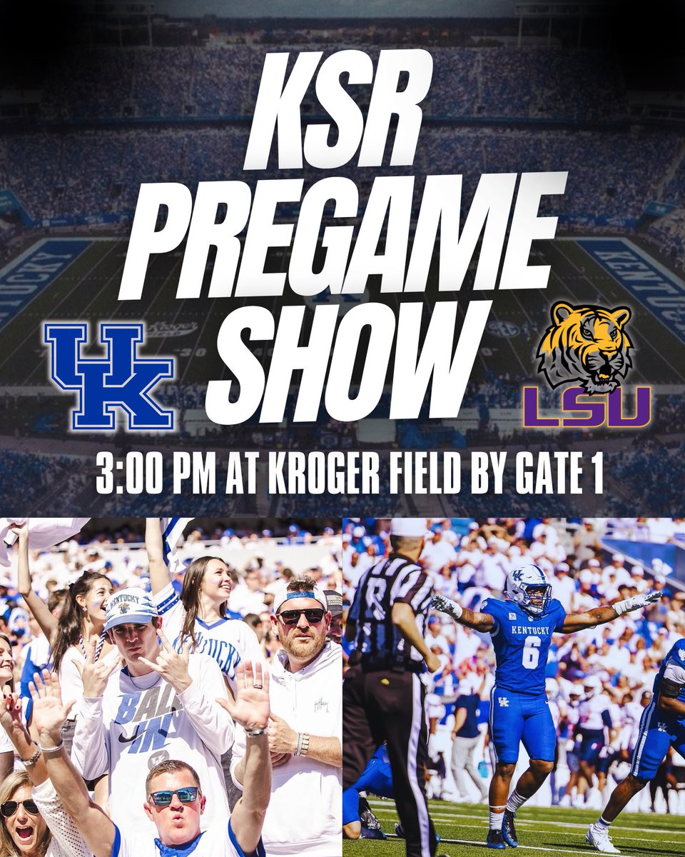 KySportsRadio's tweet photo. 3 pm tomorrow https://t.co/5nnDadjZuo
