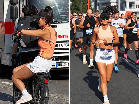 Chinese runner disqualified from Berlin Marathon for using a bicycle