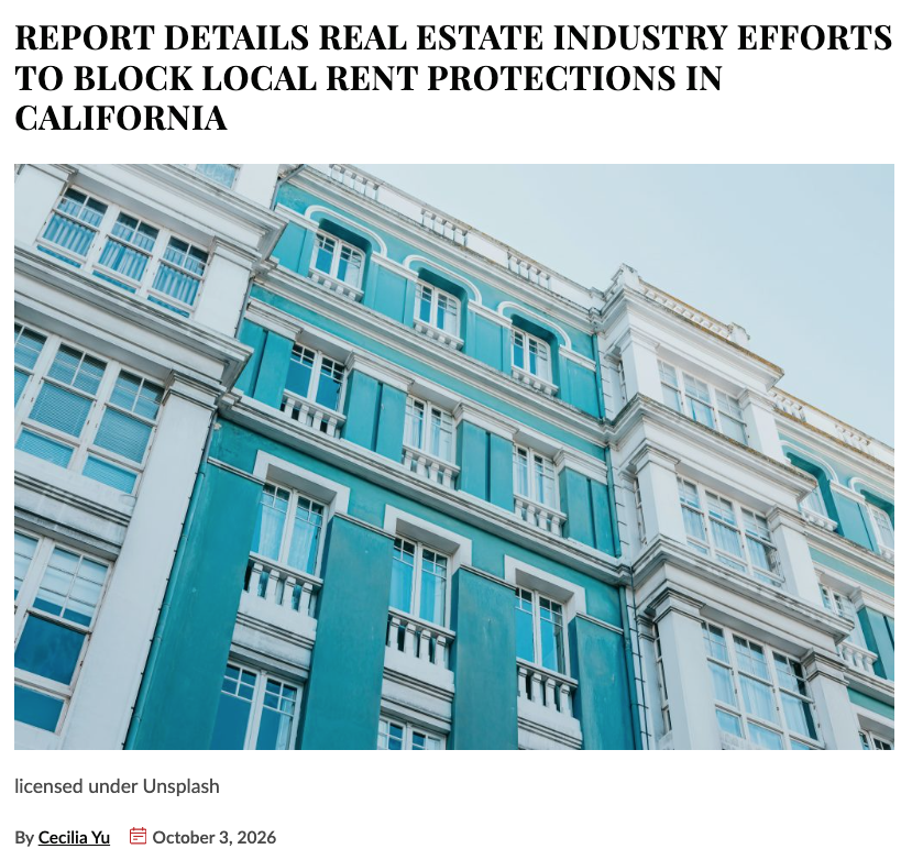 HousingHumanRt's tweet photo. Here's a very important report about Big Real Estate's bully tactics to stop tenant protections in California.

It's a must-read! https://t.co/dawTGDal3u https://t.co/jzD9igloiW