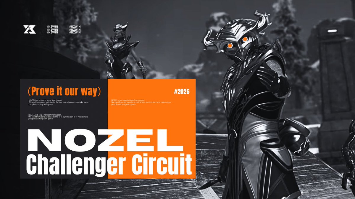 NOZEL_gg's tweet photo. 【NOZEL-#ApexLegends Div.】
ALGS Year6 Challenger Circuit sp2

▪︎NOZEL KAKUMEIGUN
-らぶどりーむ��@loxvedream）
-Nox(@SprNox)
stand in
-���ーぱー3（@u_pa_3_）

▪︎NOZEL
-tafpedia（@tafpedia ）
-Volt（@Astute_Volt ）
stand in
-ありす

ご声援の程よろしくお願い致します🙇
#NZWIN https://t.co/fhB2zGAn8a
