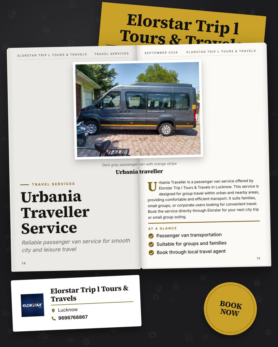 el_surenio's tweet photo. Elorstar Trip Tours &amp; Travels in Lucknow offers reliable 26-seater Urbania and traveller bus rentals for comfortable, hassle-free group travel. https://t.co/Eqv4ueuE4y