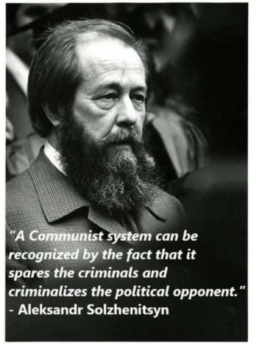 antikommunistic's tweet photo. Remember… the Communist claims upholding federal law is “Fascism” not because he actually believes it is. He claims this for a reason… 

This is a tactic to release criminals back into society and to allow foreigners to invade, which helps move the revolution forward.

It’s a tale as old as time.