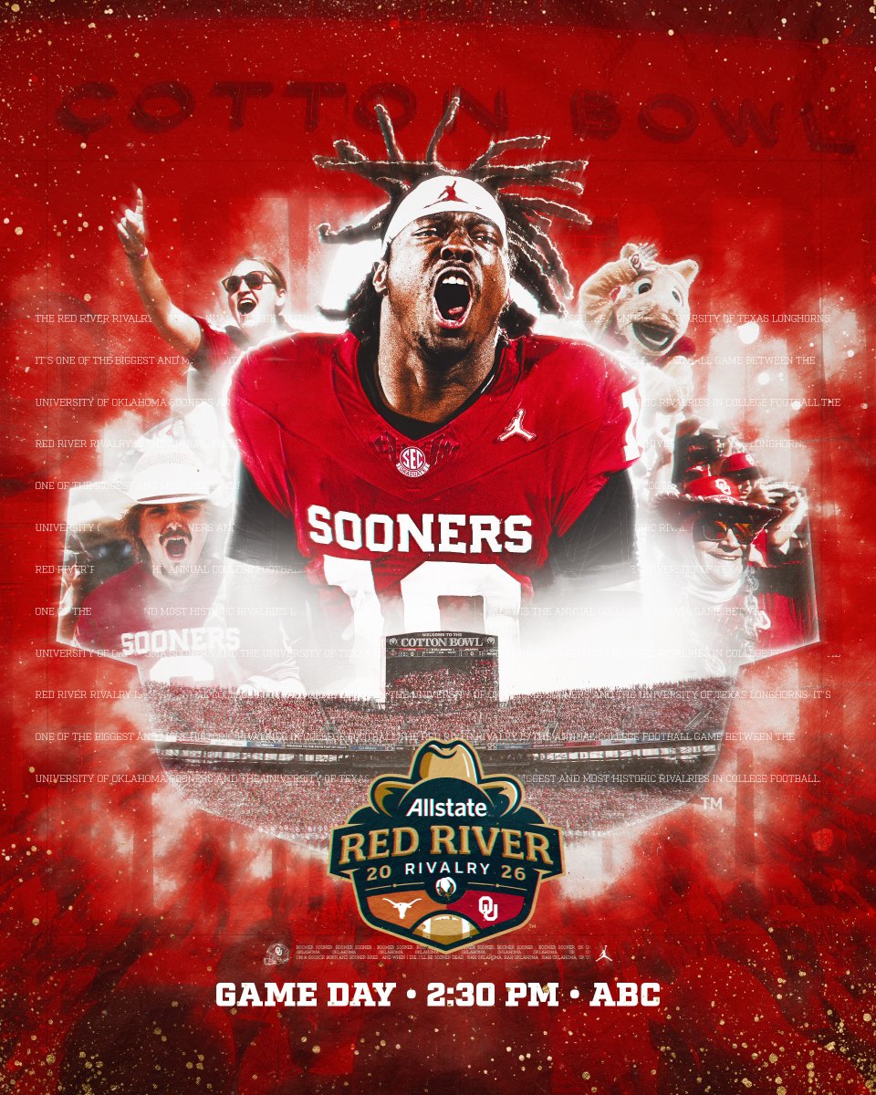 OU_Football's tweet photo. GAME DAY 🗣️

#BeatTexas | @RRRivalry https://t.co/FDxIXk16cQ