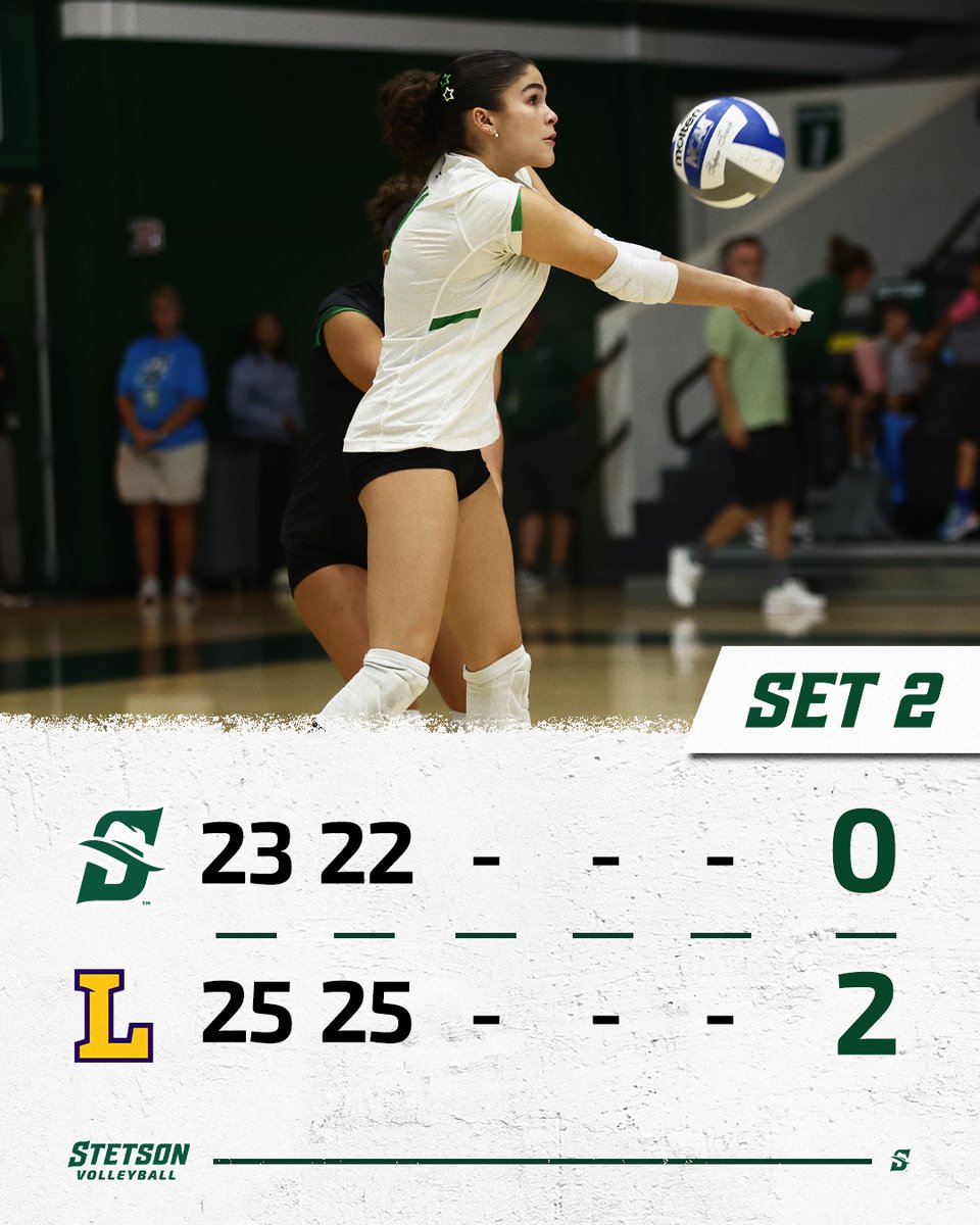 StetsonVB's tweet photo. To the third set we go in DeLand.

#GoHatters https://t.co/5ku9tJeH9z