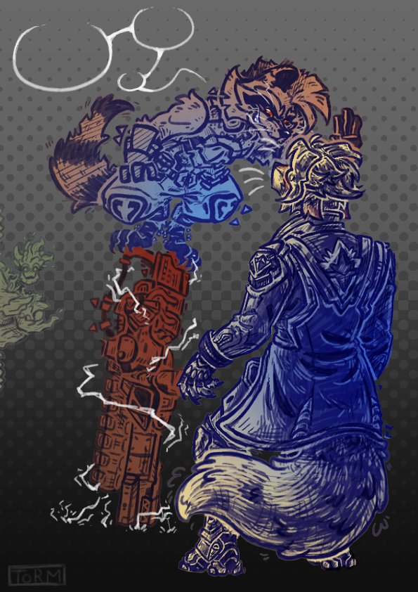 Tormilian's tweet photo. I'm no shipper myself... But Groot might be, lol. Hope y'all RoQuill shippers are happy with this one.

Fox Starlord idea inspired by @MivieKatDeNovo https://t.co/tIyD66K6tH