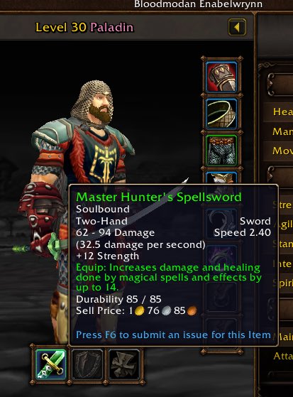 BLOODMODE's tweet photo. After many hours and almost masochistic enjoyment hunting the animal bosses I achieved this sword for my paladin in Strangle Thorn Vale. I actually used @grok for the wow forever game guide https://t.co/CBkHFh1z0q