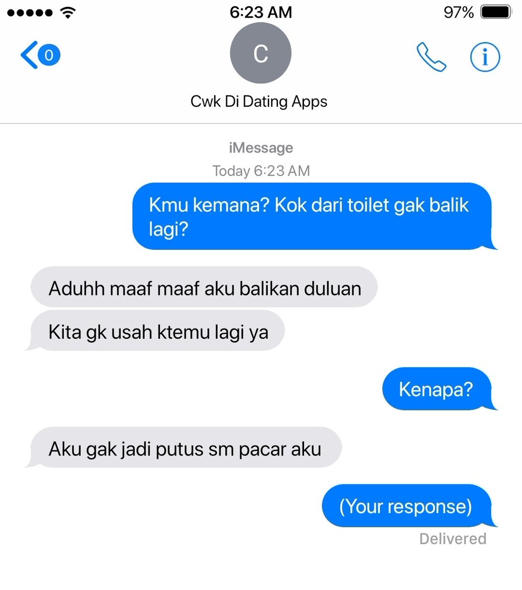 OVTIMESQ's tweet photo. ᯓ★ 15. Belom selesai malah main dating apps. https://t.co/5nstaRuO8K