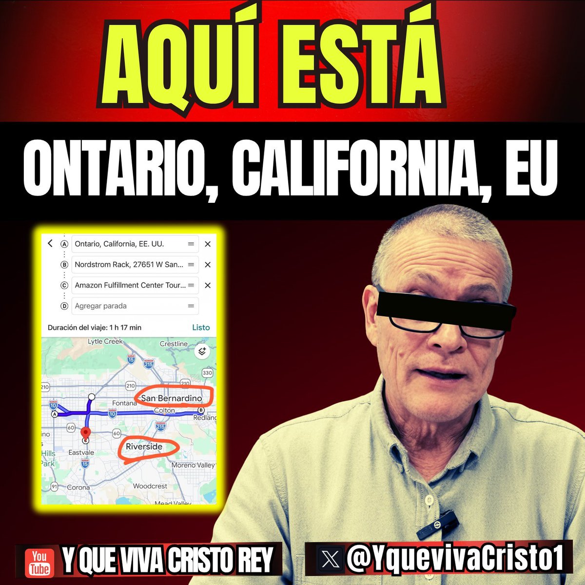 PPGINTERIORISMO's tweet photo. @MLopezSanMartin LOCALIZADO!

El Terrorista @dejoselapiz al servicio de #Morena y el #NarcoGobierno que ofrece recompensa de $40,000 PESOS por la vida del OBISPO DE #AguasCalientes. Se ubica en Ontario, California. Estados Unidos.

🚨Alerta!
@FBI
@FBIDirectorKash

Se agradece el RT https://t.co/DRhLndnJEh