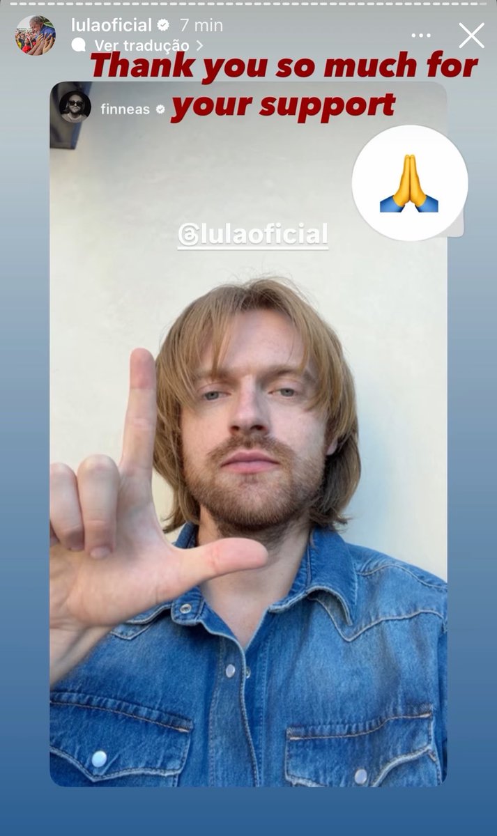 BillieEilishBR's tweet photo. Lula repostou o story do Finneas:

“Muito obrigado pelo seu apoio” https://t.co/1OMCqJXwwe