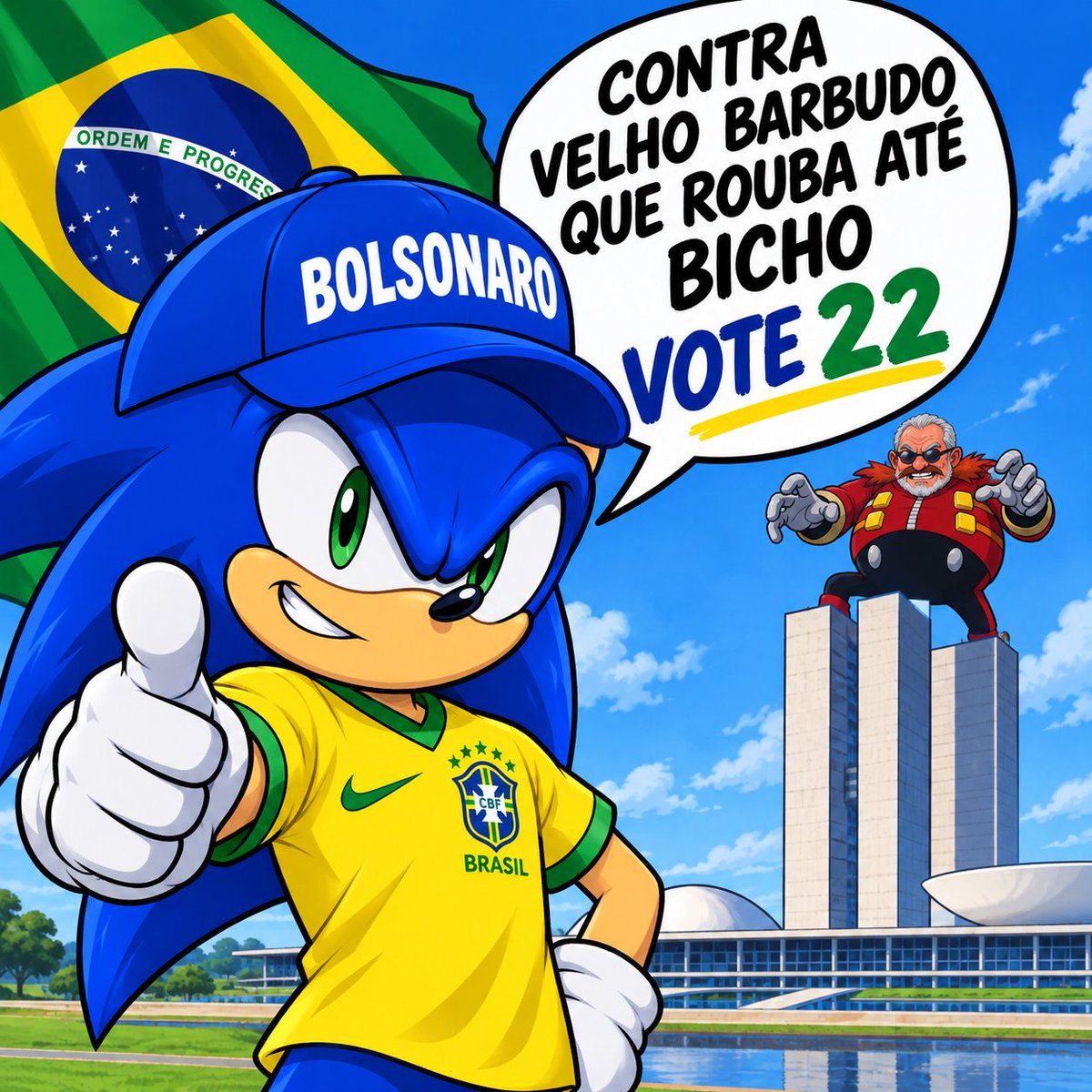 gabenikio's tweet photo. sonic patriota fds https://t.co/pEs6DU55OV