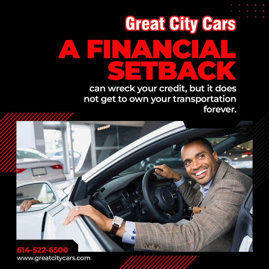 GreatCityCars's tweet photo. A financial setback isn’t the end! 🚗💪 At Great City Cars, we help you bounce back with affordable vehicles and financing options. Let’s turn setbacks into comebacks! #GreatCityCars #BounceBack #FinancialFreedom #CarGoals #YouGotThis
https://t.co/q0z8Br7VMq | 1-614-522-6500 https://t.co/gLmhSDraMt