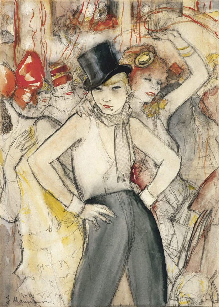 ladielabrys2's tweet photo. Looking at Jeanne Mammen's depictions of the pre-WW2 lesbian community and wondering why we can't have nice things anymore. https://t.co/2LPimY8TWA
