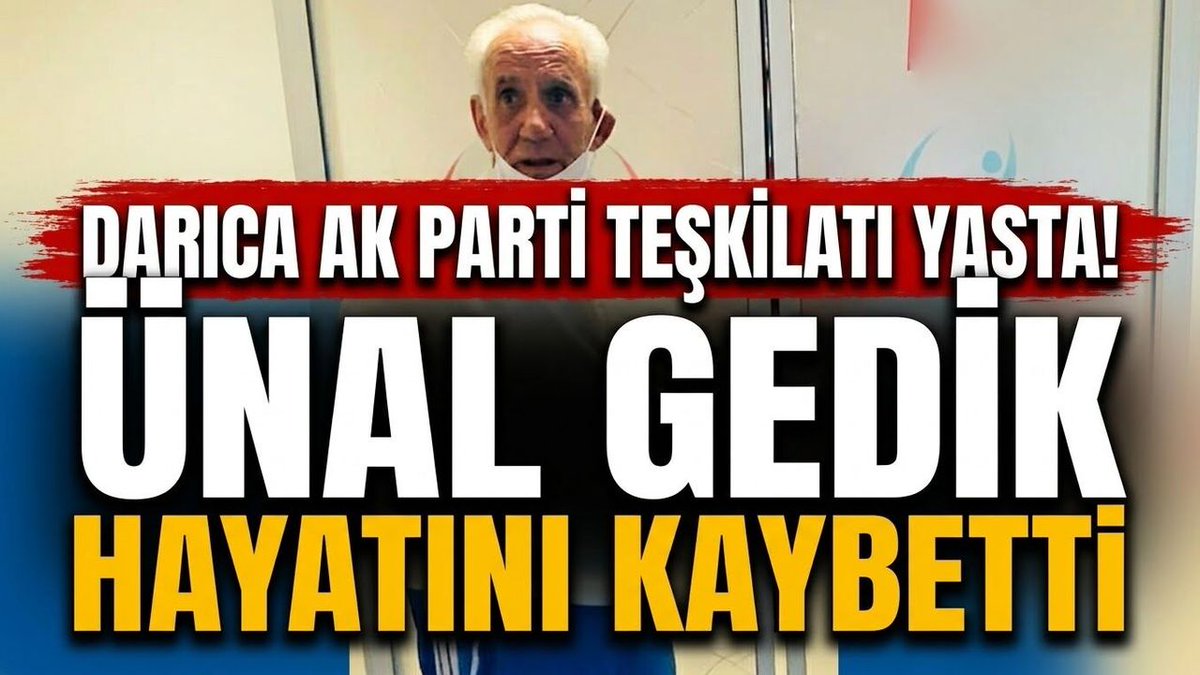 TvKocaeli's tweet photo. Darıca AK Parti Teşkilatı Yasta! Ünal Gedik Hayatını Kaybetti www.​kocaelitv.​com.​tr/darica-ak-parti-teskilati-yasta-unal-gedik-hayatini-kaybetti #Darıca #AKParti #ÜnalGedik https://t.co/BXecsQy9xX