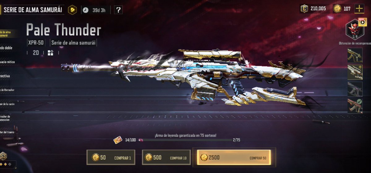 BrunoCa48756552's tweet photo. @CODMobileLATAM Cómo puede ser que selecciono un arma y aún en el último tiró, me de otra que tiene muy baja probabilidad, cuando de los 74 tiros que hice, nunca salió otra arma legendaria? Esto es una estafa @CODMobileLATAM, al pedo lo de seleccionar https://t.co/MoDrj4DAmS
