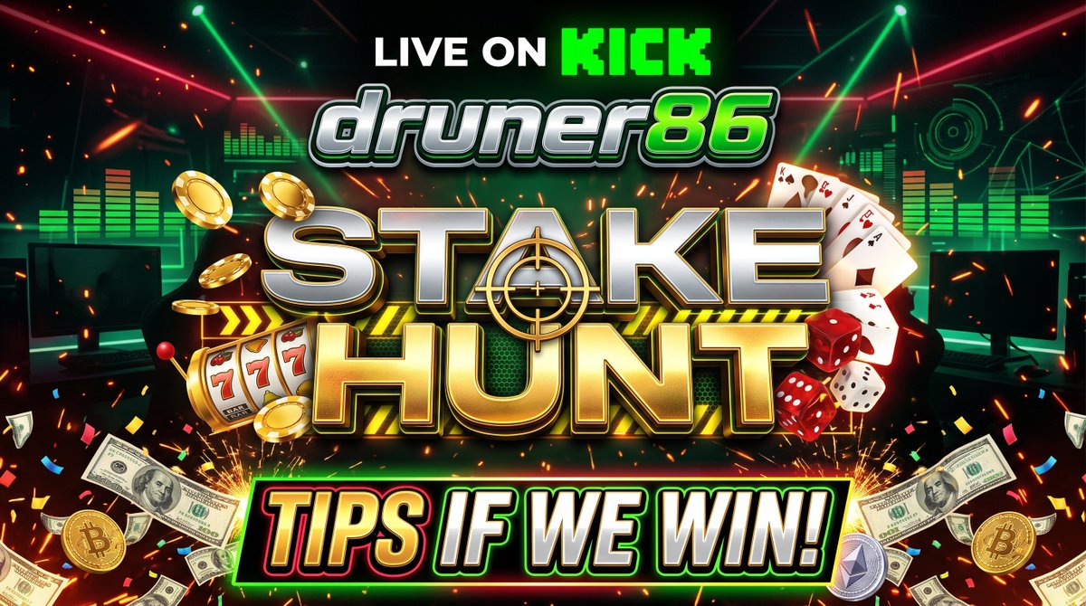 86_drumer18318's tweet photo. 🚨 THE STAKE HUNT IS ON! 🚨 We’re loading up the slots and hunting for massive multis. The best part? If we win, YOU win. Dropping tips in the chat if the hunt pays out! 💸
Come hang out and claim your spot: https://t.co/Ig6Akscx62
#Stake #KickStreaming #BonusHunt https://t.co/z5ooI968fb