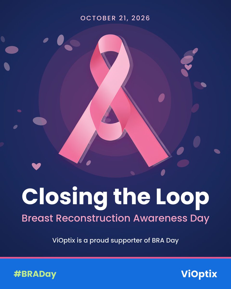 vioptixinc's tweet photo. Vioptix proudly sponsors BRA Day 2026. #BRADay #BRA2026 #BreastCancer #Vioptix #Awareness https://t.co/0neLXSKfwA