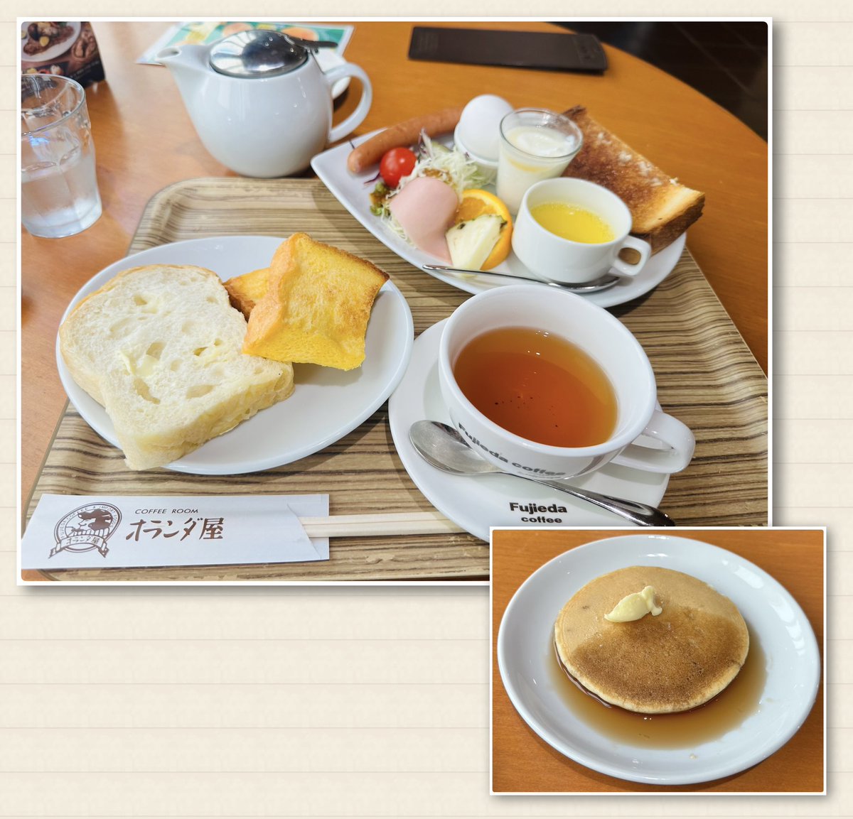 kazR31's tweet photo. 早く着いたので朝ごはん🥐☕️
＃オランダ屋奈良店 https://t.co/c9sp1CaFfX