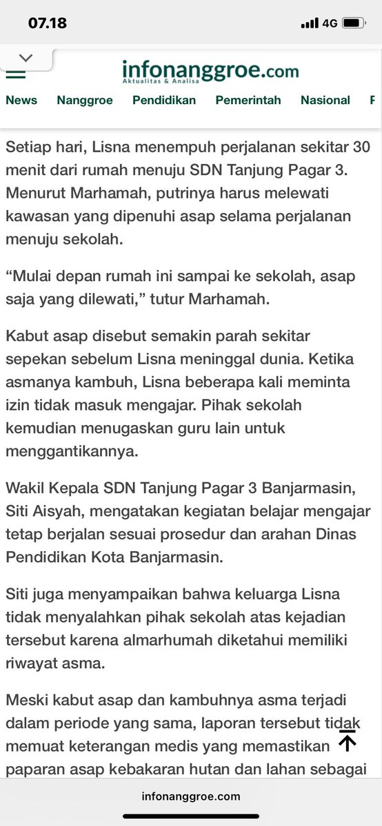 jenostalker's tweet photo. GURU HONORER SDN MENINGGAL-SESAK NAPAS KARENA ASAP KARHUTLA, tinggalkan pesan : “TOLONG JAGA ANAKKU” 

😭😭😭😭 https://t.co/FLVScd3YWD